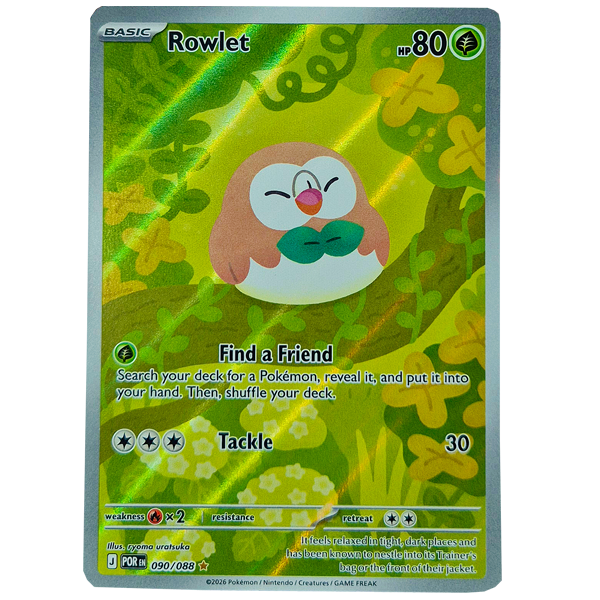 POKÉMON TCG - Rowlet Illustration Rare - 090/088