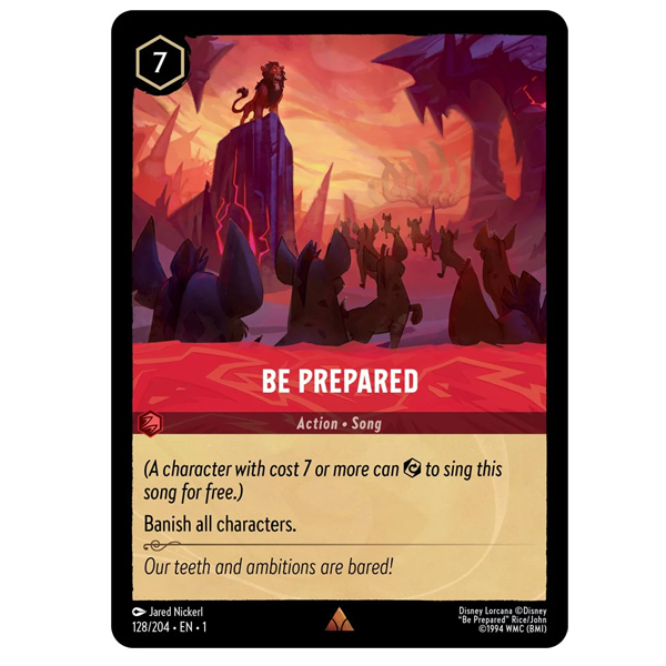 Disney Lorcana TCG - Be Prepared - 128/204