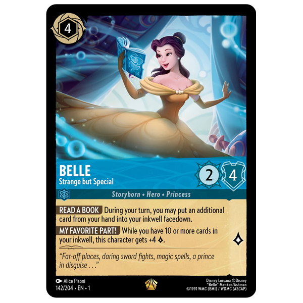 Disney Lorcana TCG - Belle Strange but Special - 142/204