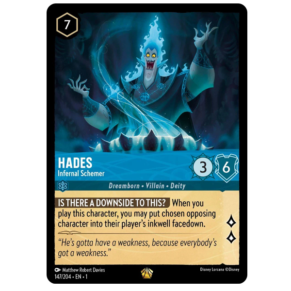 Disney Lorcana TCG - Hades Infernal Schemer - 147/204