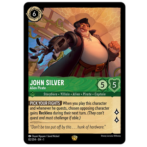 Disney Lorcana TCG - John Silver Alien Pirate - 82/204