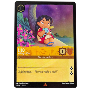 Disney Lorcana TCG - Lilo Making a Wish - 9/204 - Cold Foil