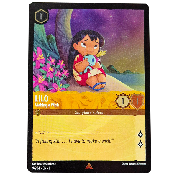 Disney Lorcana TCG - Lilo Making a Wish - 9/204 - Cold Foil