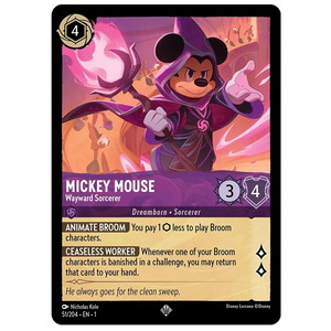 Disney Lorcana TCG - Mickey Mouse Wayward Sorcerer - 51/204