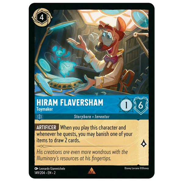 Disney Lorcana TCG - Hiram Flaversham Toymaker - 149/204