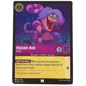 Disney Lorcana TCG - Madam Mim Snake - 49/204 - Cold Foil