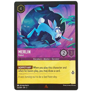 Disney Lorcana TCG - Merlin Rabbit - 52/204 - Cold Foil