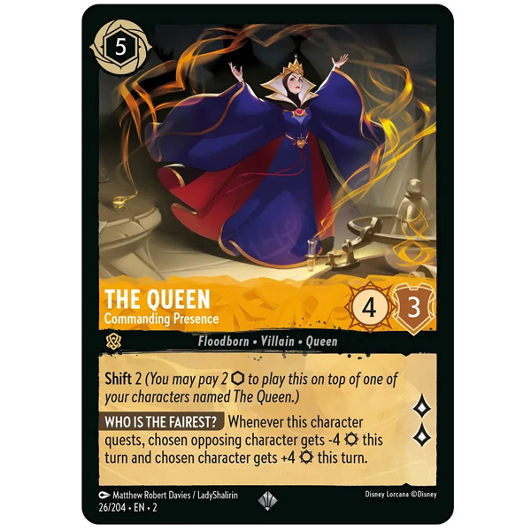 Disney Lorcana TCG - The Queen Commanding Presence - 26/204