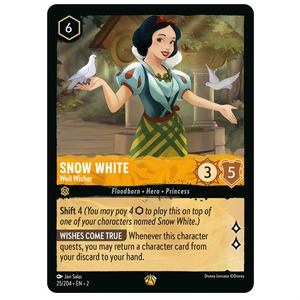 Disney Lorcana TCG - Snow White Well Wisher - 25/204