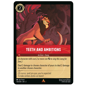 Disney Lorcana TCG - Teeth and Ambitions - 130/204