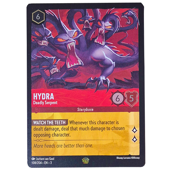 Disney Lorcana TCG - Hydra Deadly Serpent - 108/204 - Cold Foil