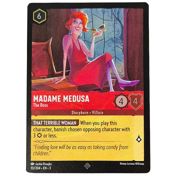 Disney Lorcana TCG - Madame Medusa The Boss - 112/204 - Cold Foil