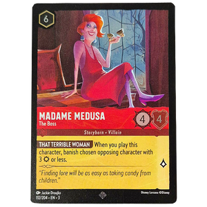 Disney Lorcana TCG - Madame Medusa The Boss - 112/204 - Cold Foil