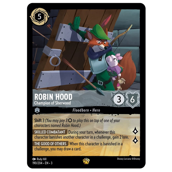 Disney Lorcana TCG - Robin Hood Champion of Sherwood - 190/204