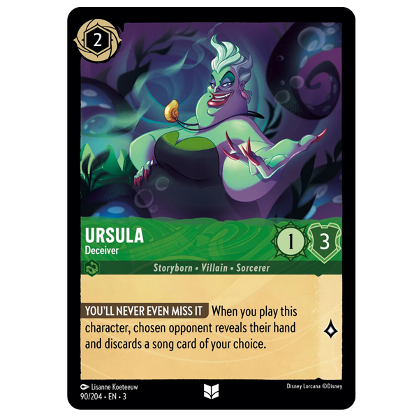 Disney Lorcana TCG - Ursula Deceiver - 90/204