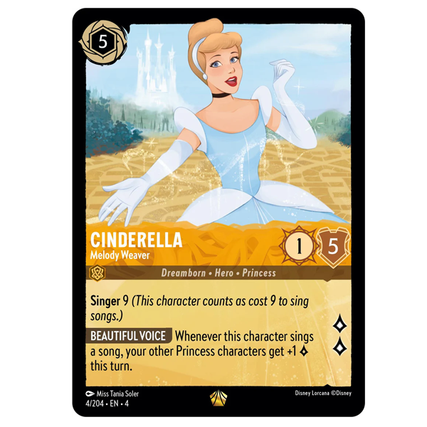 Disney Lorcana TCG - Cinderella Melody Weaver - 4/204