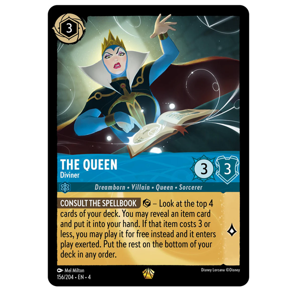 Disney Lorcana TCG - The Queen Diviner - 156/204