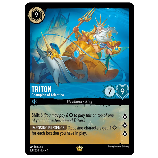 Disney Lorcana TCG - Triton Champion of Atlantica - 158/204