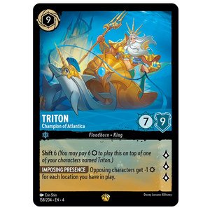 Disney Lorcana TCG - Triton Champion of Atlantica - 158/204