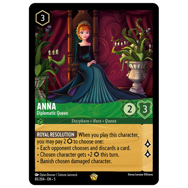 Disney Lorcana TCG - Anna Diplomatic Queen - 85/204