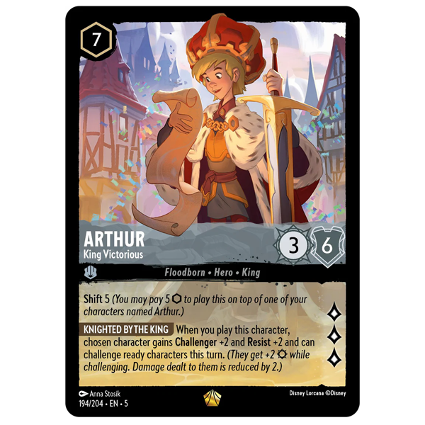 Disney Lorcana TCG - Arthur King Victorious - 194/204