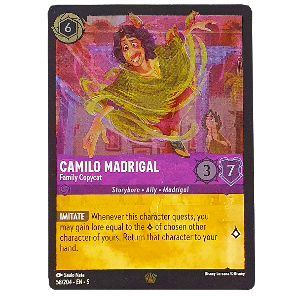 Disney Lorcana TCG - Camilo Madrigal Family Copycat - 58/204 - Cold Foil