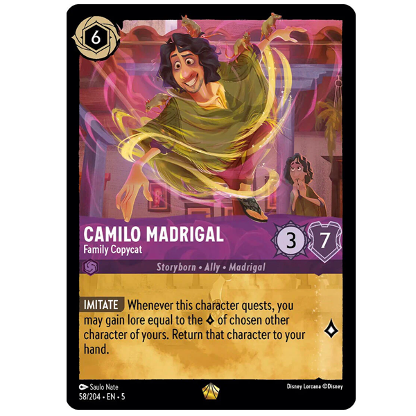 Disney Lorcana TCG - Camilo Madrigal Family Copycat - 58/204