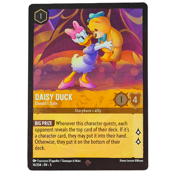 Disney Lorcana TCG - Daisy Duck Donald's Date - 16/204 - Cold Foil