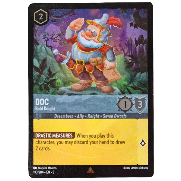 Disney Lorcana TCG - Doc Bold Knight - 193/204 - Cold Foil