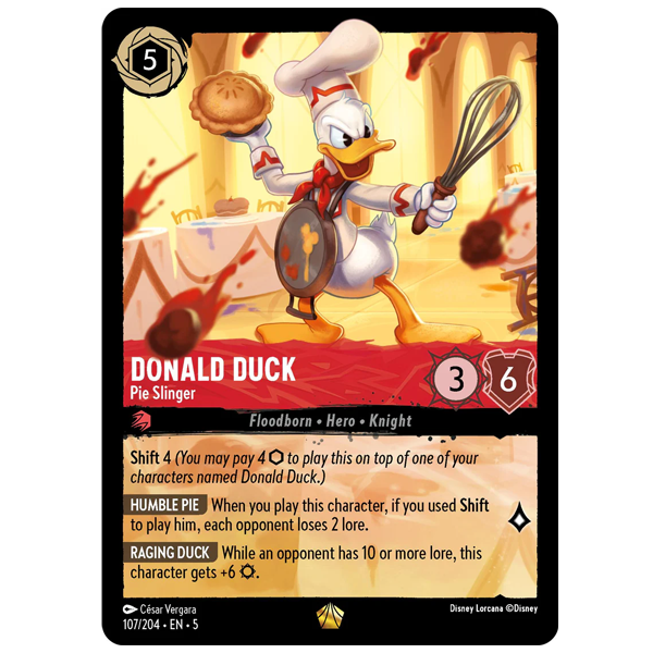 Disney Lorcana TCG - Donald Duck Pie Slinger - 107/204