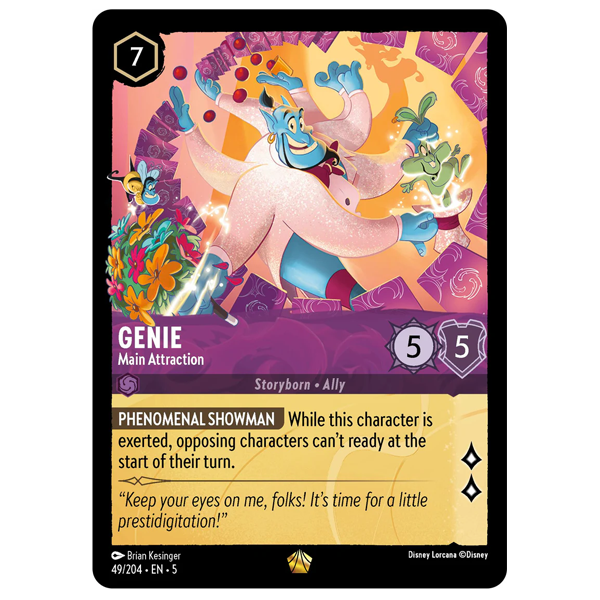 Disney Lorcana TCG - Genie Main Attraction - 49/204