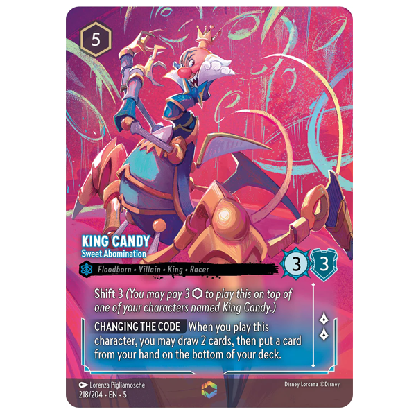 Disney Lorcana TCG - King Candy Sweet Abomination - 218/204 - Enchanted