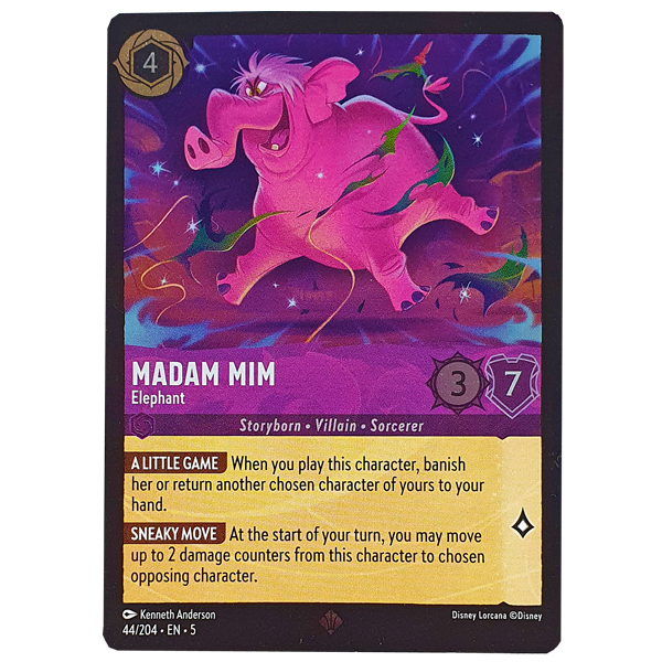 Disney Lorcana TCG - Madam Mimim Elephant - 44/204 - Cold Foil