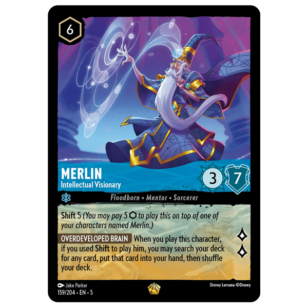 Disney Lorcana TCG - Merlin Intellectual Visionary - 159/204