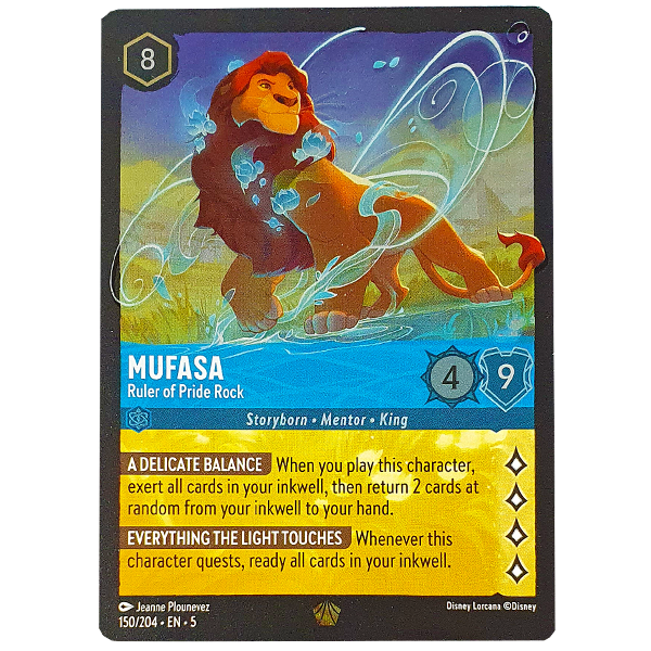 Disney Lorcana TCG - Mufasa Ruler of Pride Rock - 150/204 - Cold Foil