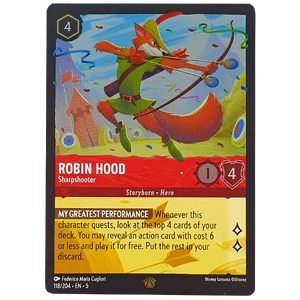 Disney Lorcana TCG - Robin Hood Sharpshooter - 118/204 - Cold Foil