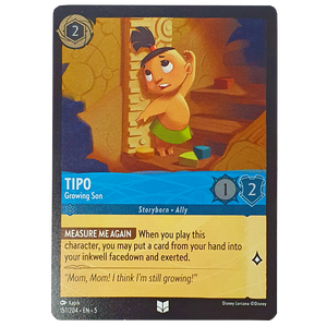 Disney Lorcana TCG - Tipo Growing Son - 157/204 - Cold Foil