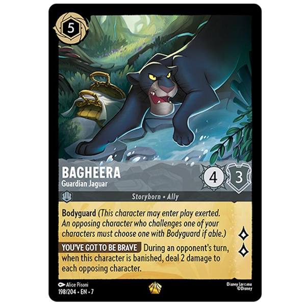 Disney Lorcana TCG - Bagheera Guardian Jaguar - 198/204