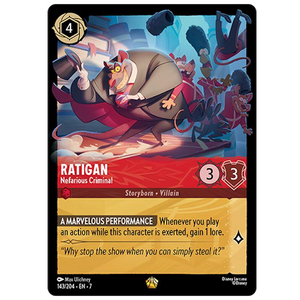 Disney Lorcana TCG - Ratigan Nefarious Criminal - 143/204