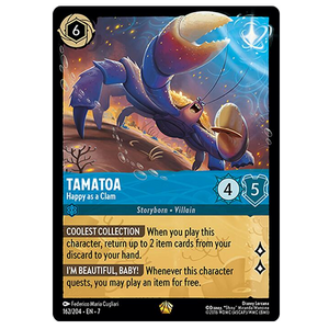 Disney Lorcana TCG - Tamatoa Happy as a Clam - 162/204