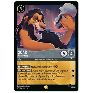 Disney Lorcana TCG - Scar Finally King - 175/204