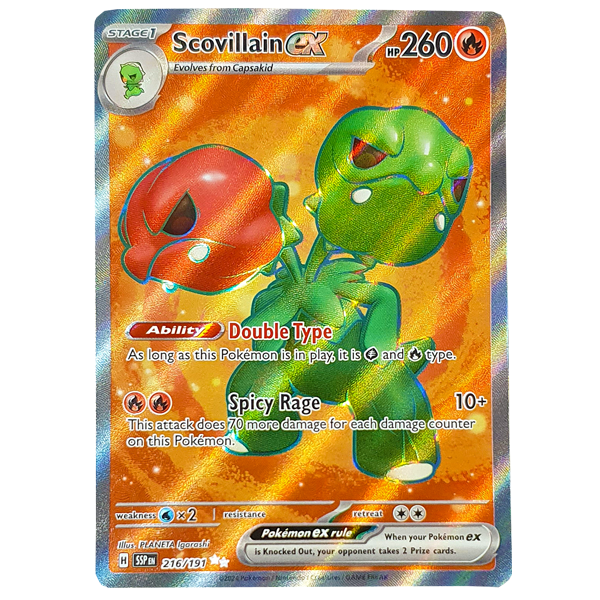 POKÉMON TCG - Scovillain EX Full Art Secret Rare - 216/191