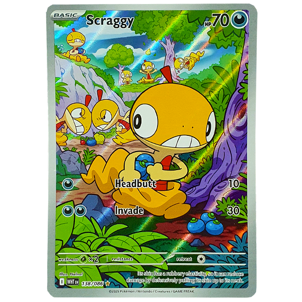 POKÉMON TCG - Scraggy Illustration Rare - 138/086