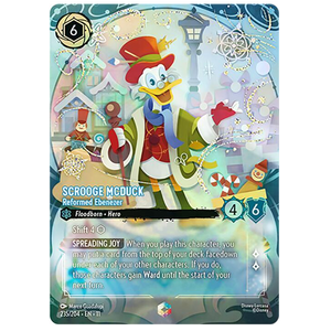 Disney Lorcana TCG - Scrooge McDuck Reformed Ebenezer - 235/204 - Enchanted