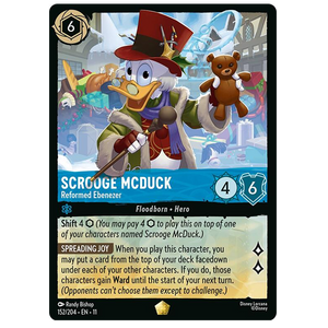 Disney Lorcana TCG - Scrooge McDuck Reformed Ebenezer - 152/204