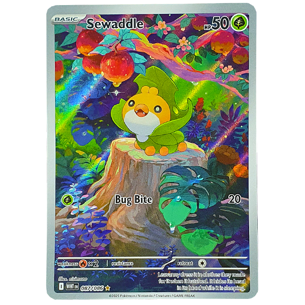 POKÉMON TCG - Sewaddle Illustration Rare - 087/086