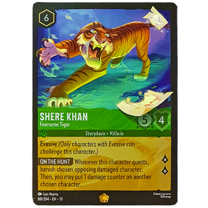 Disney Lorcana TCG - Shere Khan Fearsome Tiger - 88/204 - Cold Foil
