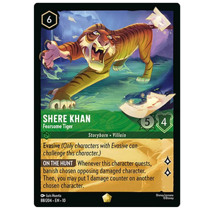 Disney Lorcana TCG - Shere Khan Fearsome Tiger - 88/204