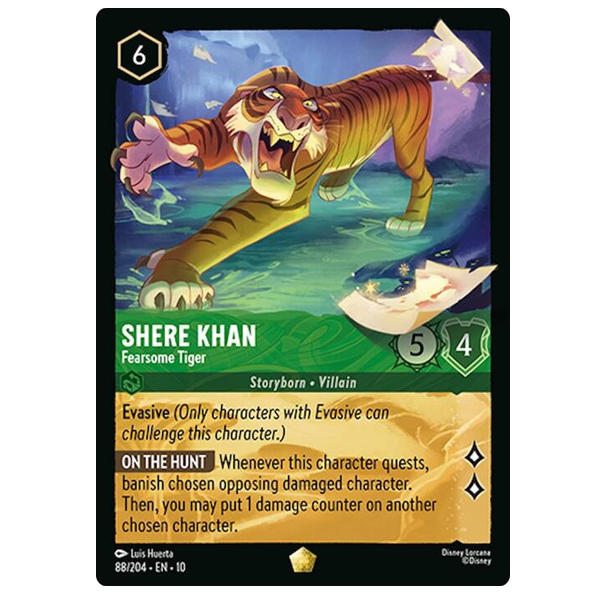 Disney Lorcana TCG - Shere Khan Fearsome Tiger - 88/204