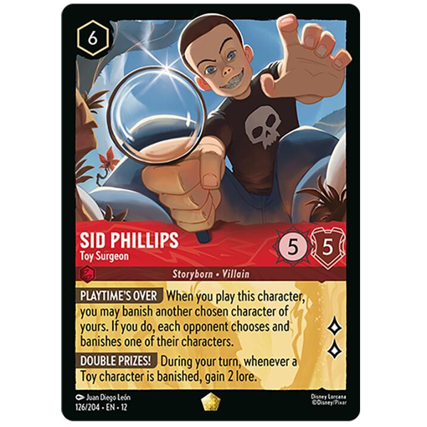 Disney Lorcana TCG - Sid Phillips Toy Surgeon  - 126/204